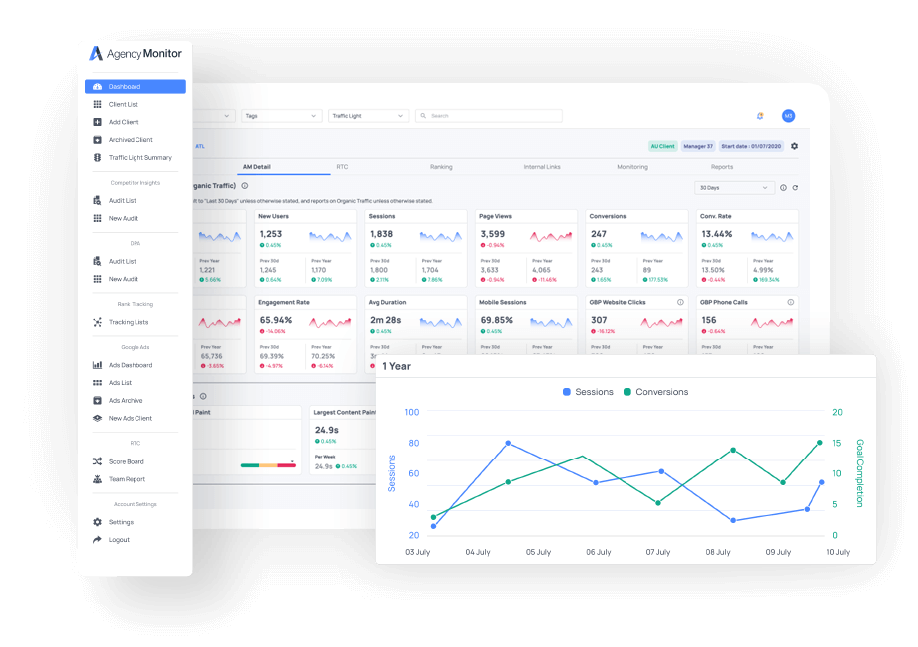 Internal Linking Monitor Dashboard